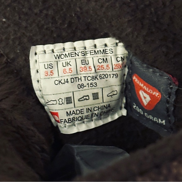 The North Face Nuptse Purna Shorty Boot Brown Women’s Size 8.5 - Picture 9 of 9